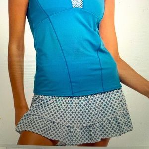 Small Lucky in Love Playing in Paradise Tennis Skirt